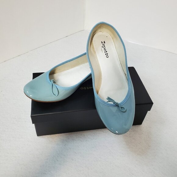 Repetto Cendrillon Ballerina Flat Light Baby Blue Leather FR 42 / US 10 w/ Box - Picture 7 of 12